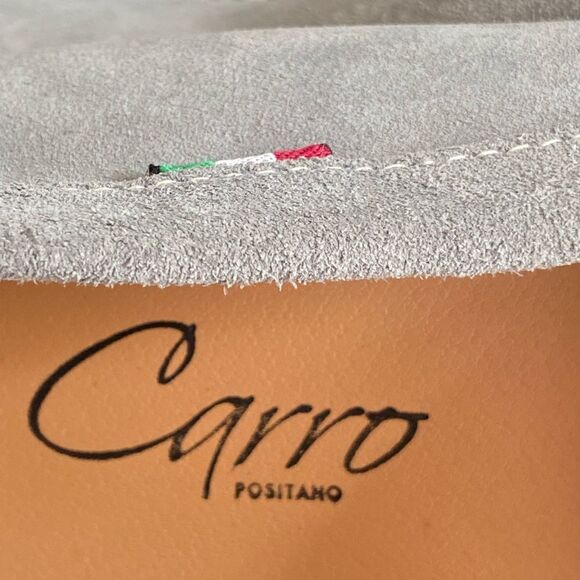Carro Positano NWOT Gray Suede Men's Loafers Made in Italy 43 US 10 - Picture 6 of 8
